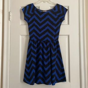 Love…ady black and blue dress